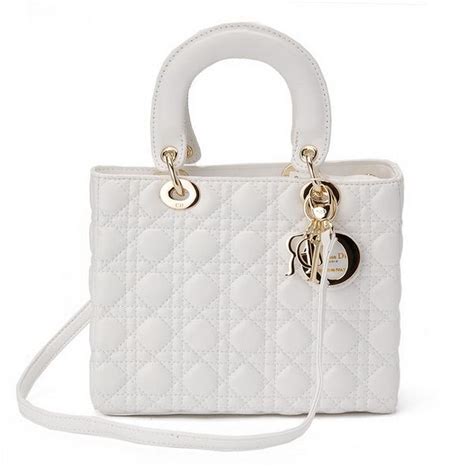 medium lady dior bag white|lady dior handbag small.